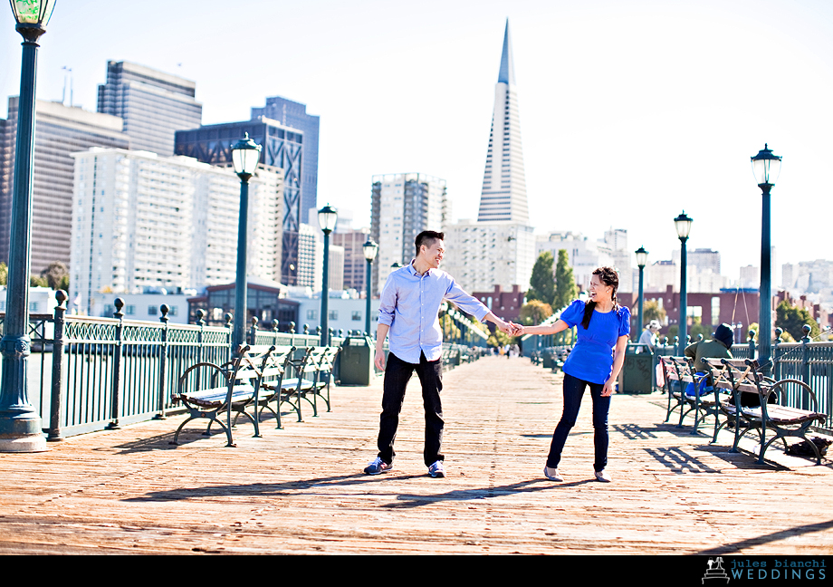 San Francisco Bay Bridge Engagement shoot