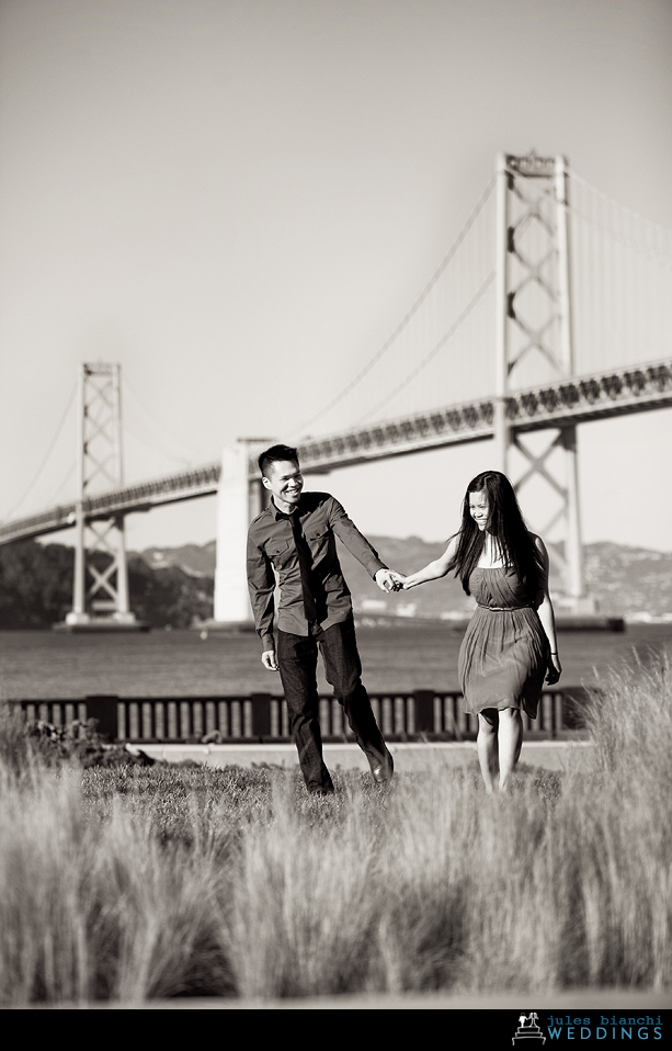 San Francisco Bay Bridge Engagement shoot