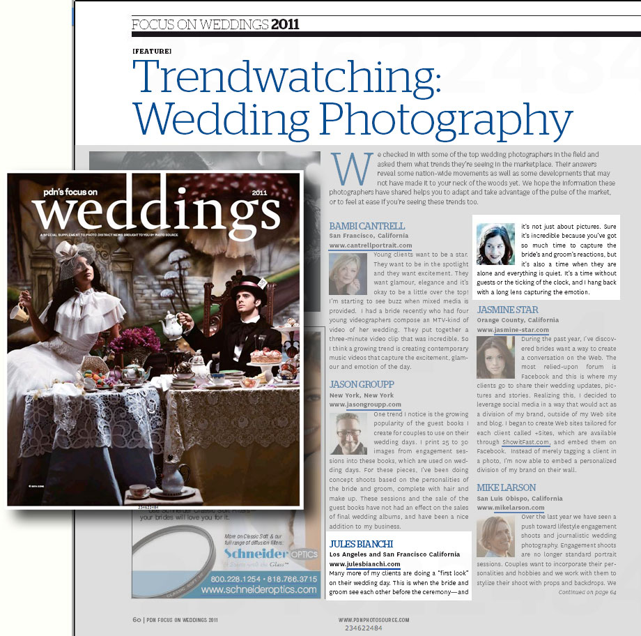 Jules Bianchi wedding photography featured in PDN