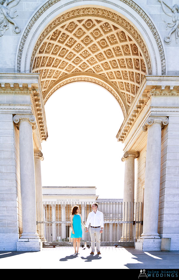 Engagement portrait at Land's End & The Legion of Honor, San Francisco