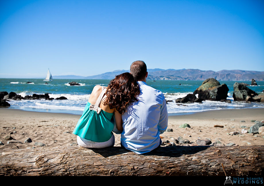 Engagement portrait at Land's End & The Legion of Honor, San Francisco