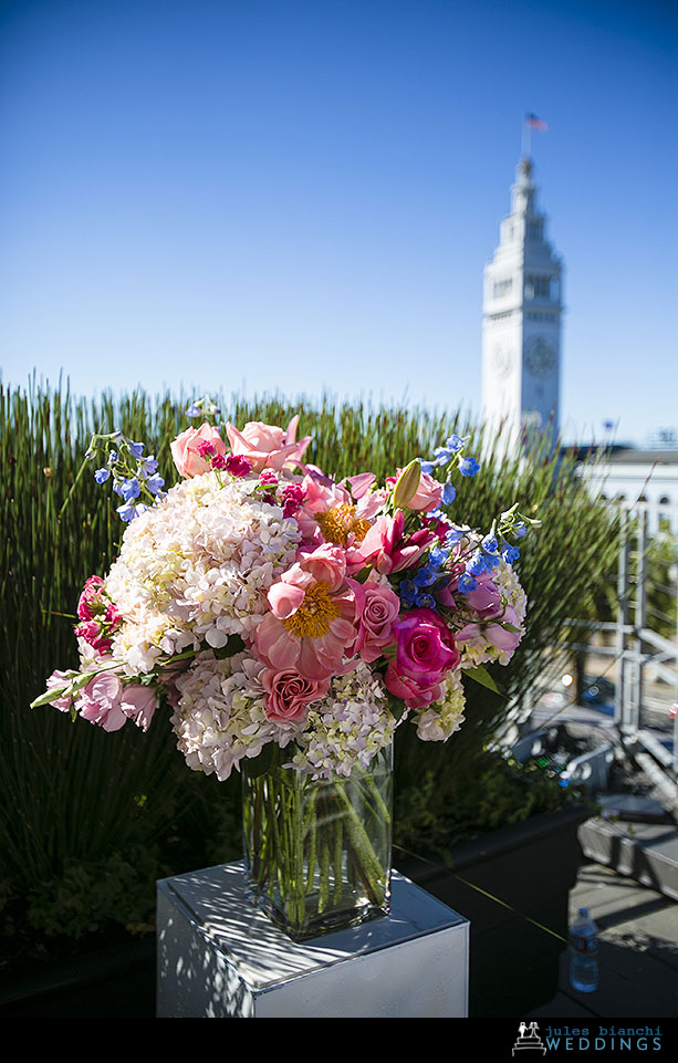 wedding at the Hotel Vitale in San Francisco