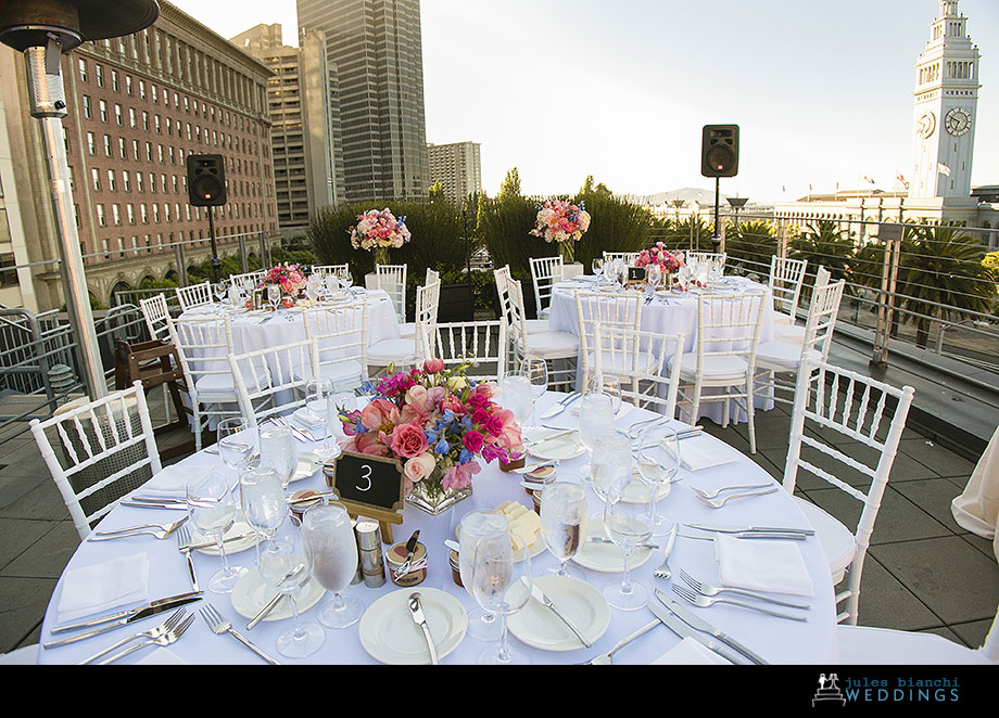 wedding at the Hotel Vitale in San Francisco